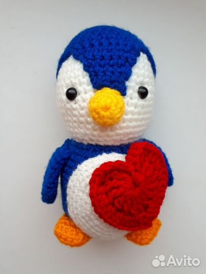 Мягкая игрушка Пингвинчик с сердечком