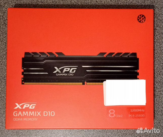 Adata XPG gammix D10 DDR4 16 гб