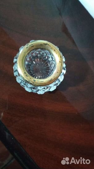 Солонка хрусталь серебро СССР