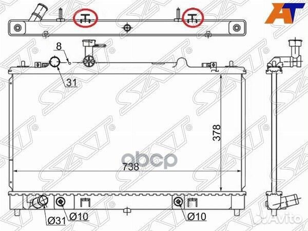 Радиатор Mazda 6 02-12 / Atenza 02-12 SG-MZ0005-2
