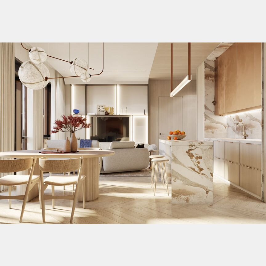 1-к. квартира, 55,1 м², 21/23 эт.