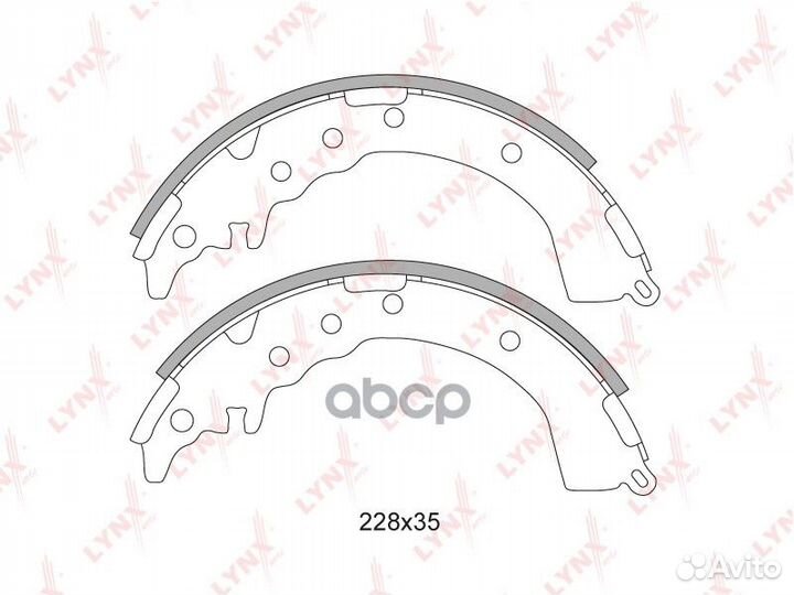 Колодки тормозные барабанные зад toyota CAL