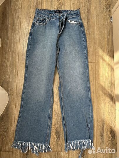 Джинсы женские широкие