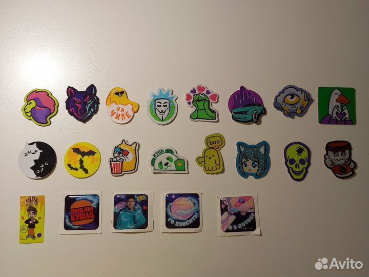 Наклейки разные