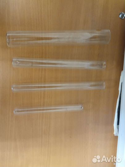 Стеклянная трубка, пробирки