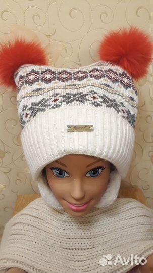 Шапка зимняя Gakkard для девочки р.50 новая