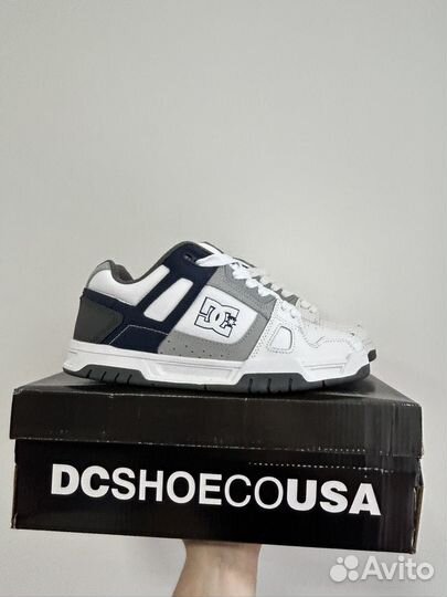 Кроссовки DC Shoes Stag дутыши белые мужские