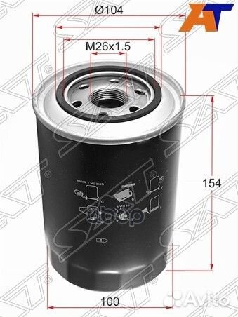 Фильтр масляный mitsubishi pajero/montero 3.2 D