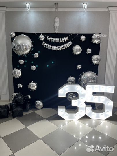 Фотозона на день рождение, свадьбу