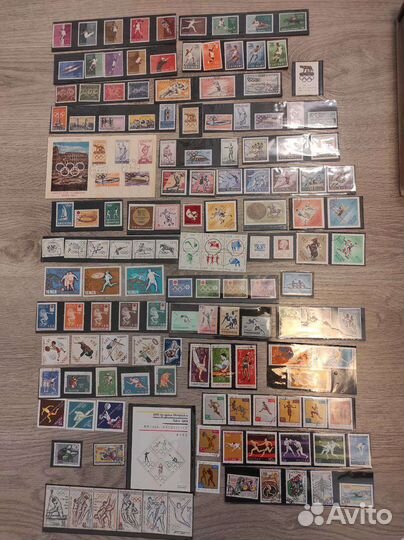 Марки коллекция Олимпийские игры 1920-1980 гг