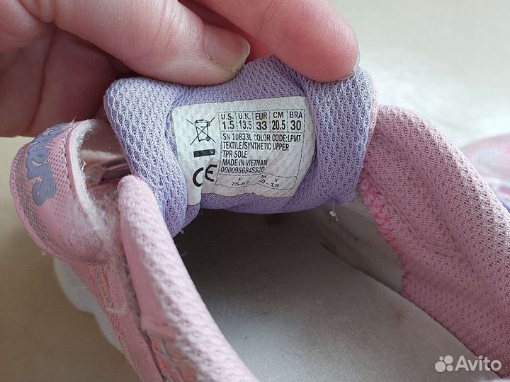 Кроссовки для девочки р.32