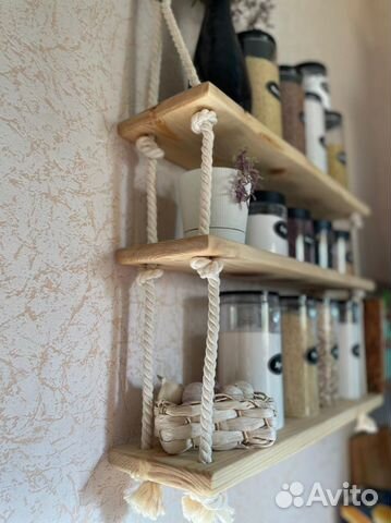 Полка деревянная