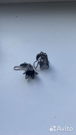 Серебряные серьги