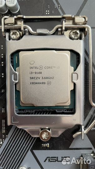 Материнская плата с процессором i3 9100