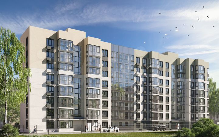 2-к. квартира, 39,8 м², 1/8 эт.