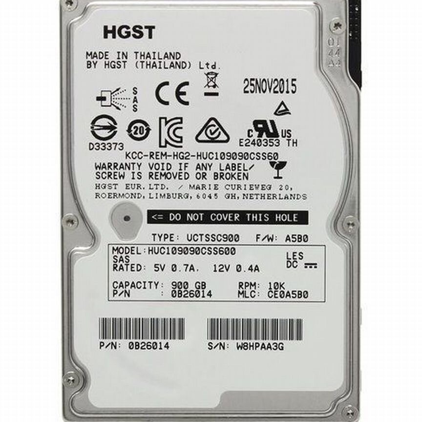 [HUC109090CSS600] Жесткий Диск Hitachi 900gb Huc109090css600