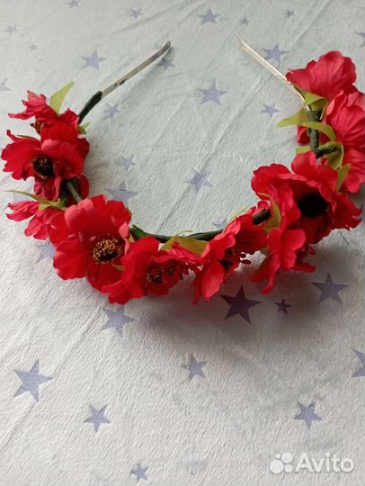 Ободок для волос ручной работы