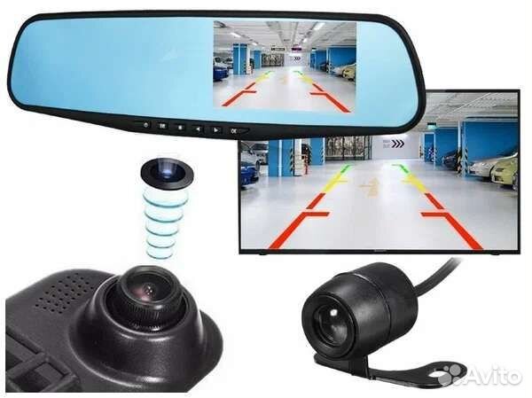 Видеорегистратор зеркало L-501 pioneer три в одном