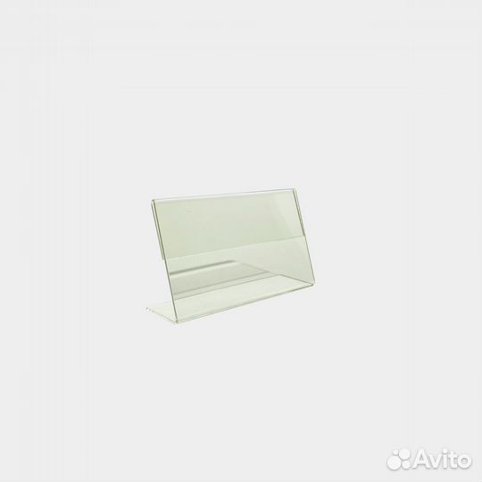 Ценникодержатель горизонтальный 90*60мм, акрил 1