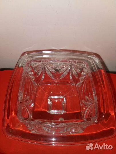 Салатник, ваза, хрусталь Богемия