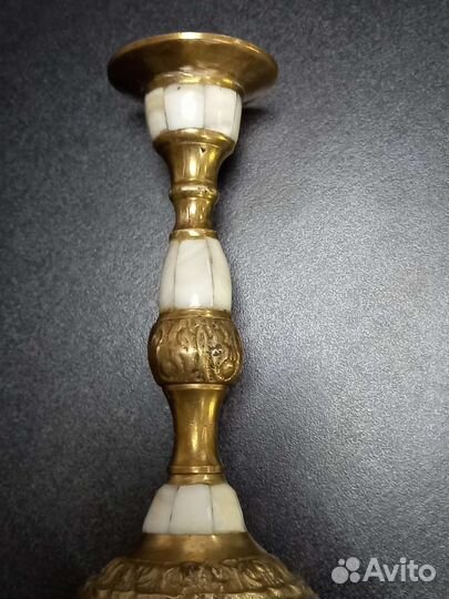 Подсвечник латунь
