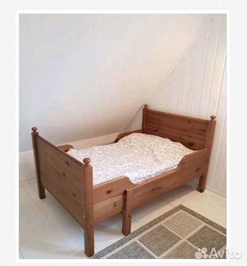 Детская кровать IKEA раздвижная сундвик