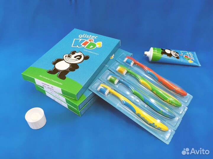 Зубная щетка для детей Glister Kids 1/4шт Германия
