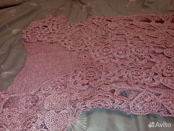 Ручная вязка, ажур, люрекс