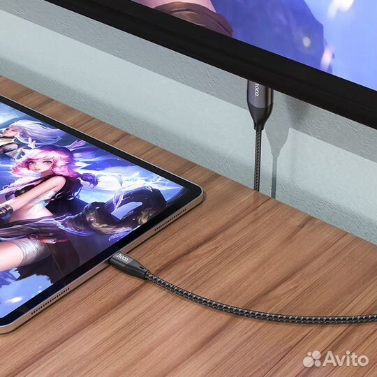 Кабель Type-C на hdtv Hoco UA16 2 метра