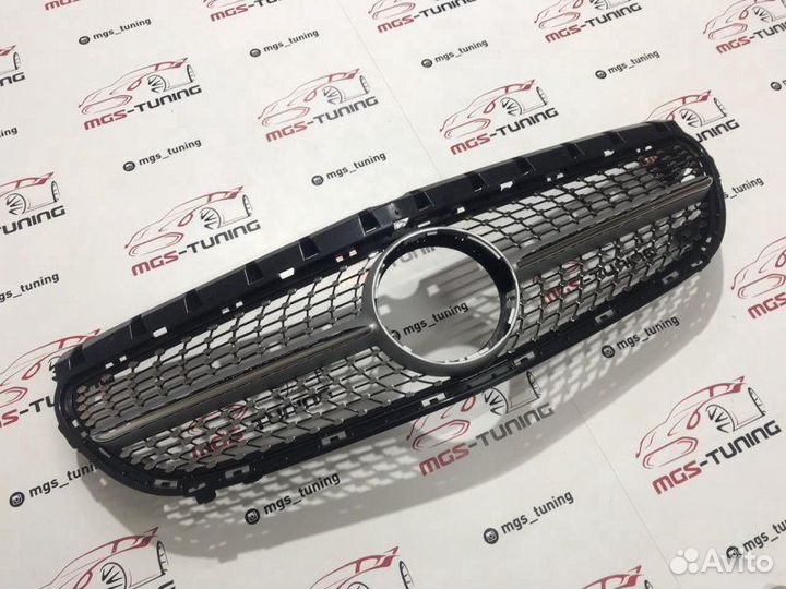 Решетка Mercedes B-Class w246 Diamond Silver