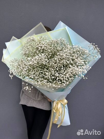 Цветы гипсофила.букет гигант из гипсофил.доставка