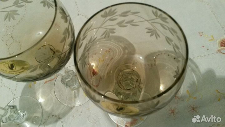 Фужеры из цветного хрусталя