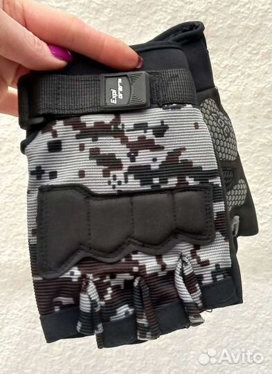 Перчатки камуфляжные (обрезные)