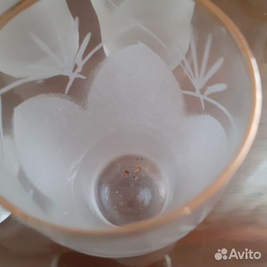 Стопки из тонкого стекла, б/у