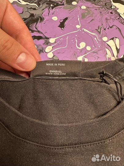 Kith x Marvel Silver Surfer Vintage Tee Black L