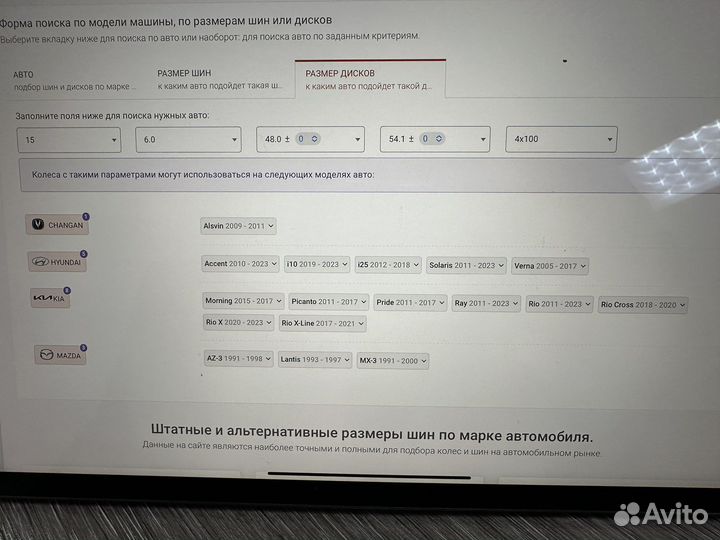 Скад Киото 6,0 R15 4*100 ET48 d54,1 Селена