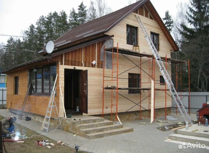 Строительство. Кровля, фундамент, дом, забор