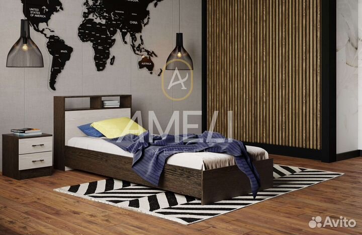 Кровать полуторка с ящиками