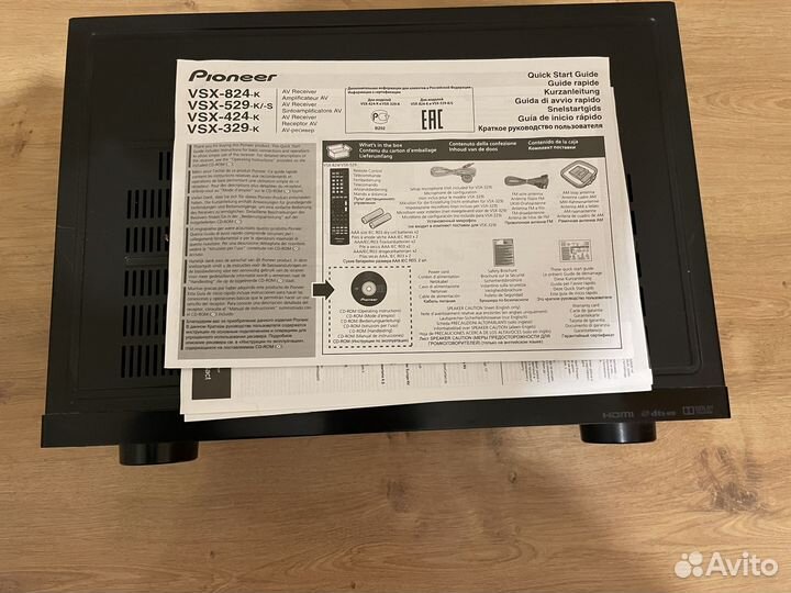 Ресивер Pioneer vsx-329 K + Комплект акустики 5.1