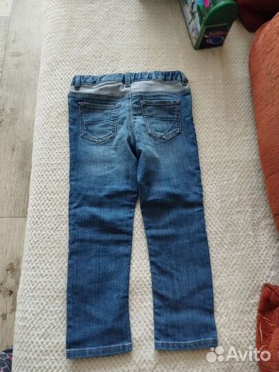 Джинсы фирменные, рост 104