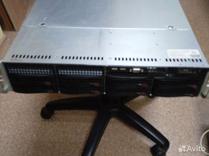 Сервер SuperMicro 2U, 2хE5620, X8DT3-F, DDR3 98G