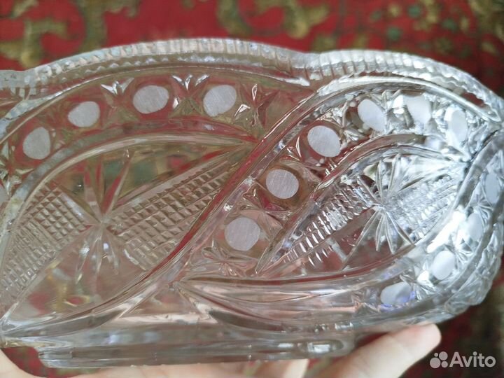 Салатник хрусталь СССР