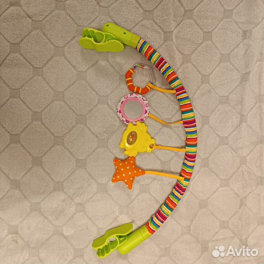 Развивающий коврик с дугами, дуга с игрушками