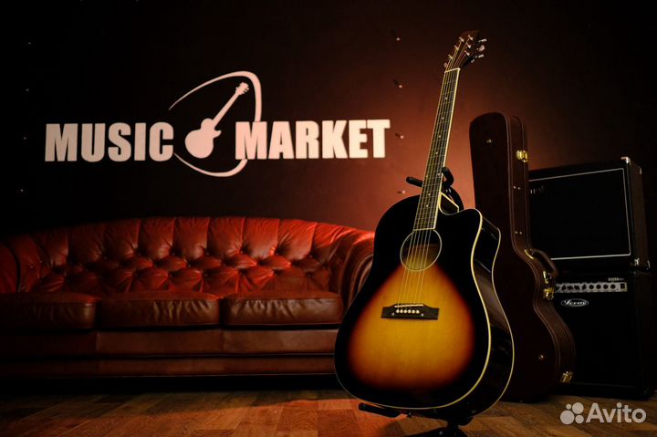 Электроакустическая гитара Stagg (Комплект)