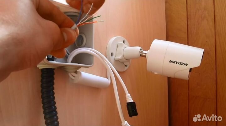 Камера видеонаблюдения с установкой