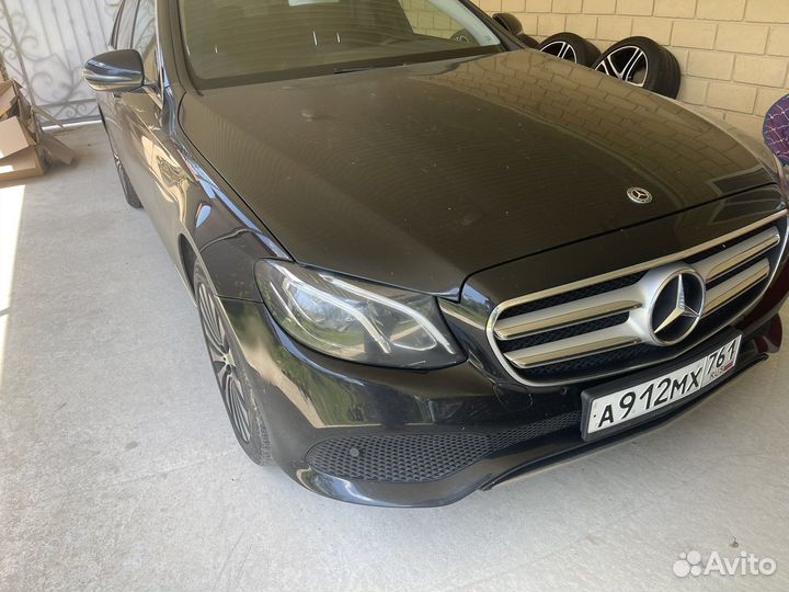 Фары с блоками на mercedes 213