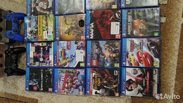 Mortal kombat 11, mafia, dualshock и др. диски ps4