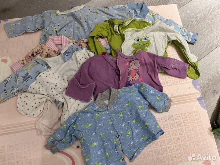 Детские вещи пакетом от 0 до 3-4 месяцев