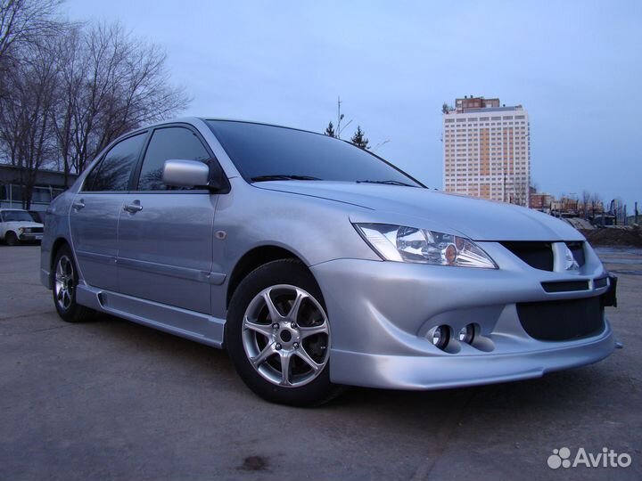 Юбка переднего бампера Mitsubishi Lancer 9 IX в ст