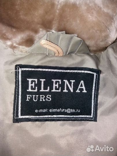 Мутонова шуба elena furs